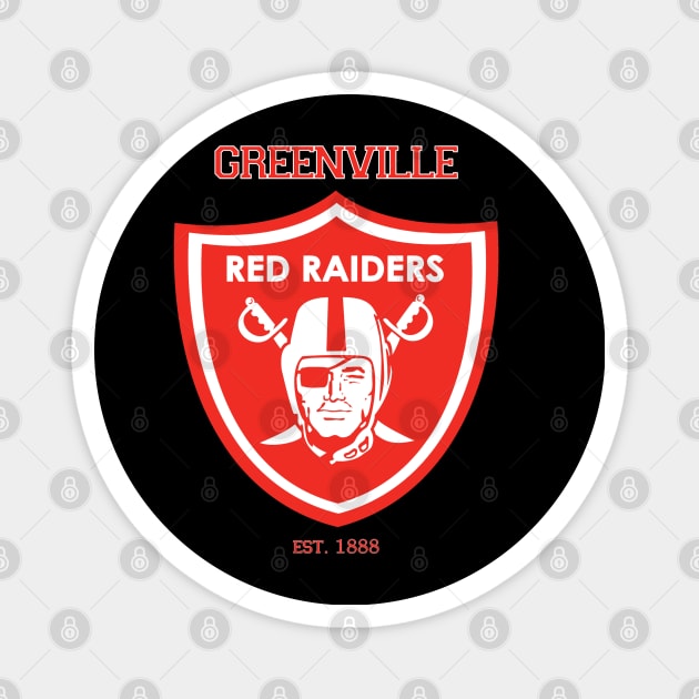 Greenville Red Raiders Magnet by Palmetto Republic Mercantile Comp.